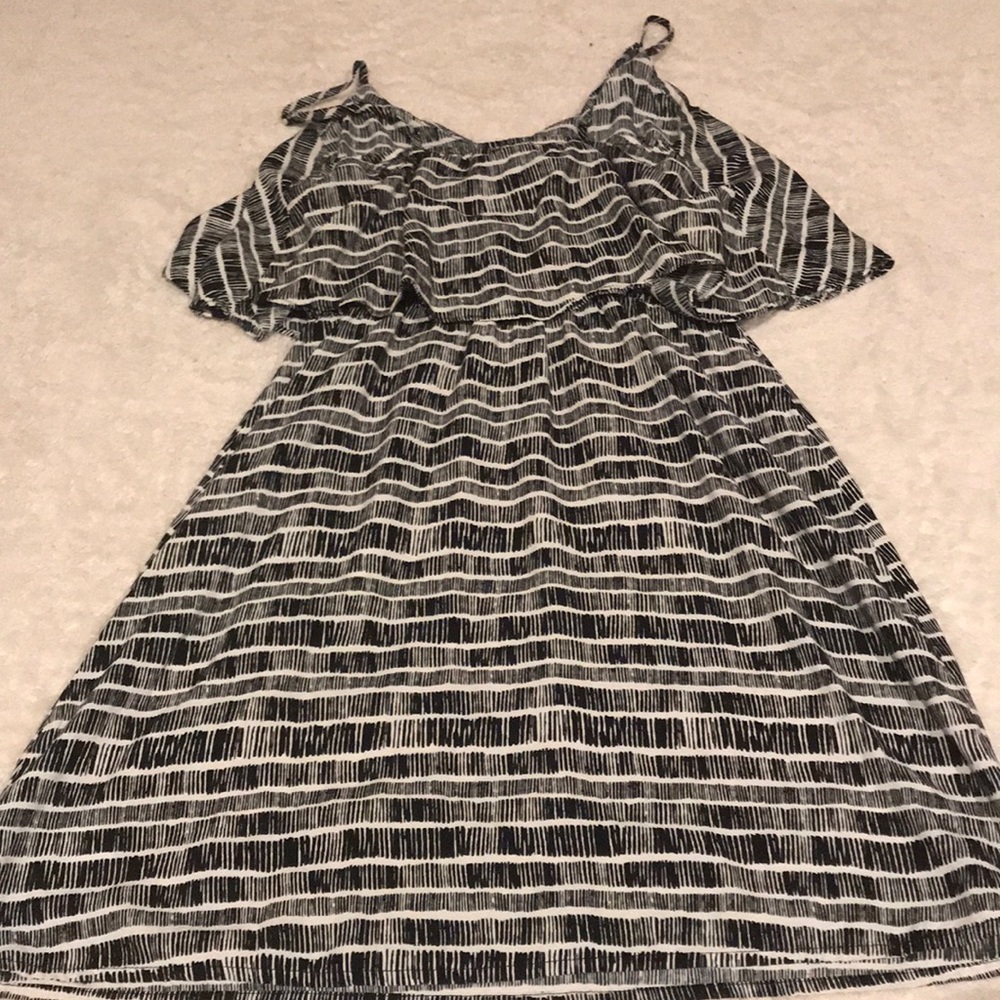 cute black and white dress